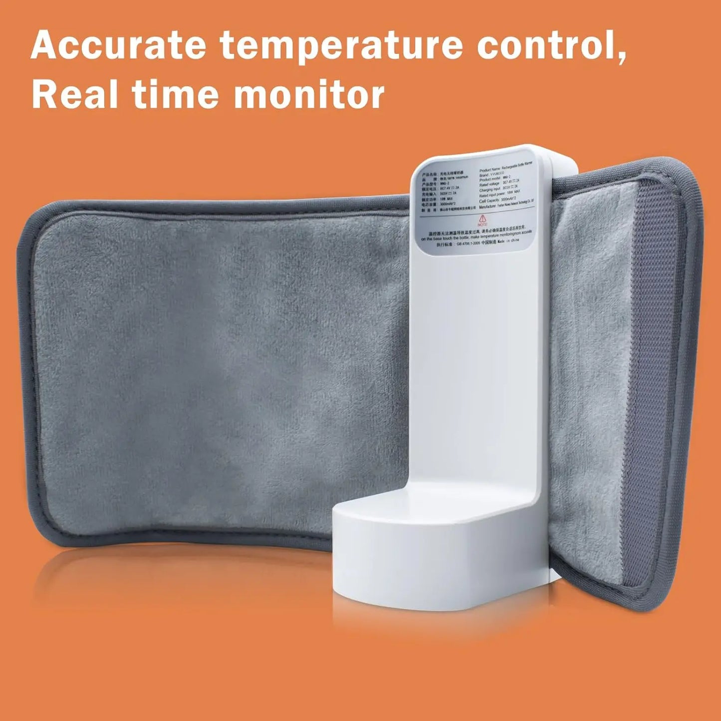 Rechargeable Baby Bottle Warmer with Temperature Display Warmer Sleeve Feeding Accessories