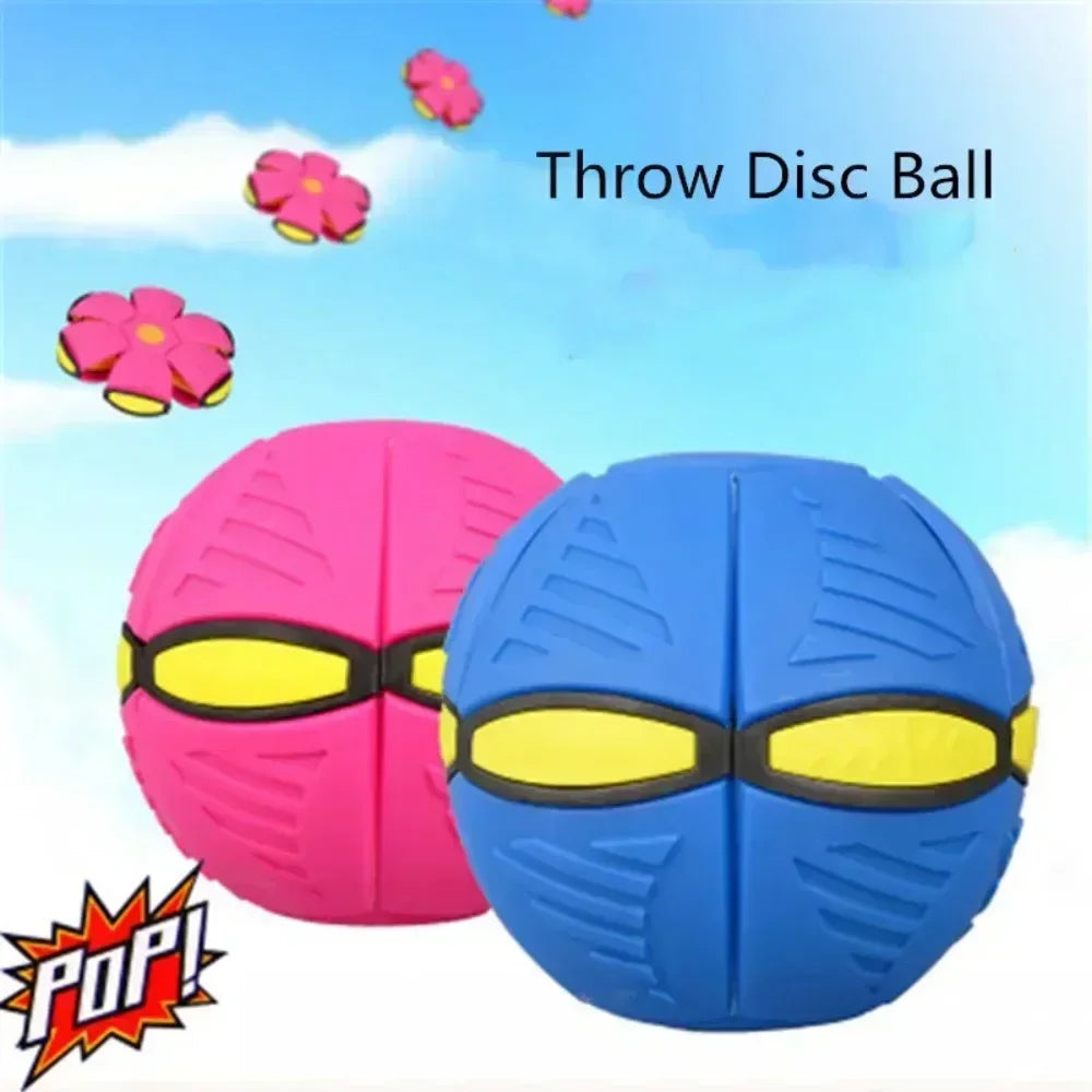 Outdoor Fun Toys Boy Girls Flying Saucer Ball Magic Deformation UFO with NO Led Light