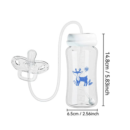 Hands Free PP Baby Feeding Bottle with Tube Anti-Colic Nursing System, Bpa Free
