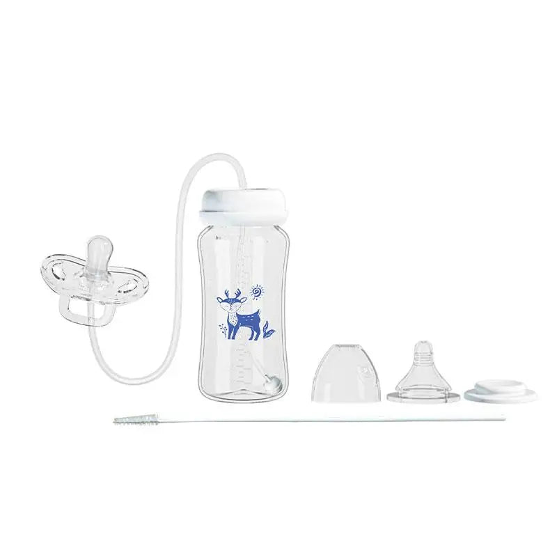 Hands Free PP Baby Feeding Bottle with Tube Anti-Colic Nursing System, Bpa Free