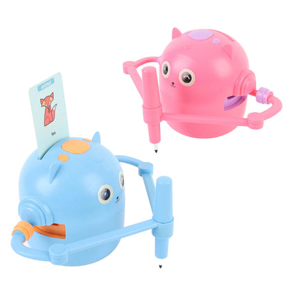 Interactive Educational Drawing Robot for Kids with 100 Cards Automatic Painting Robot Early Education Toy
