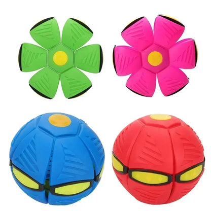 Outdoor Fun Toys Boy Girls Flying Saucer Ball Magic Deformation UFO with NO Led Light