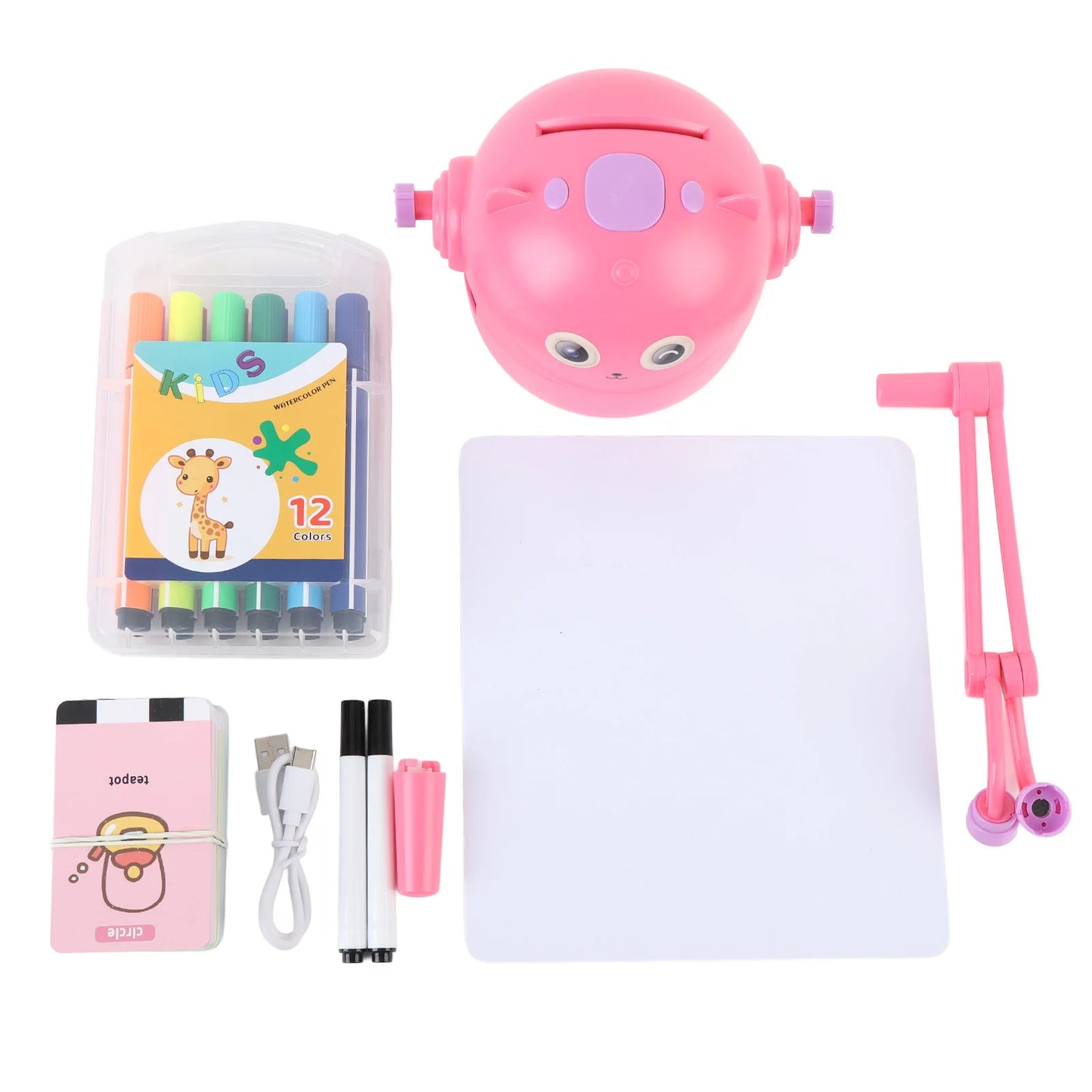 Interactive Educational Drawing Robot for Kids with 100 Cards Automatic Painting Robot Early Education Toy