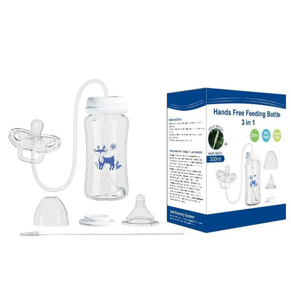 Hands Free PP Baby Feeding Bottle with Tube Anti-Colic Nursing System, Bpa Free