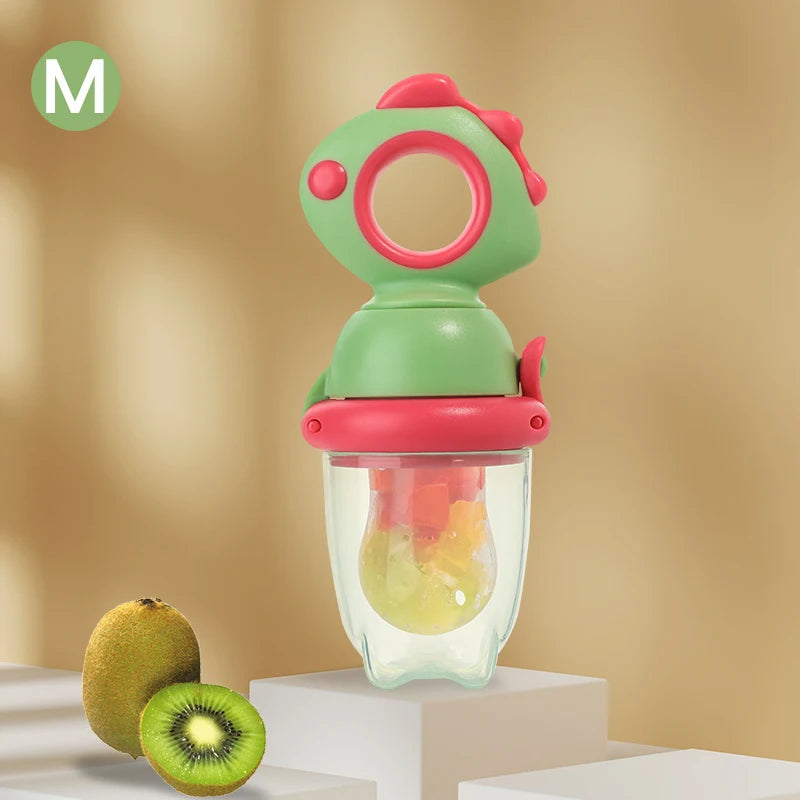 Rotating Push-type Food Grade Silicone Fruit and Vegetable Feeder