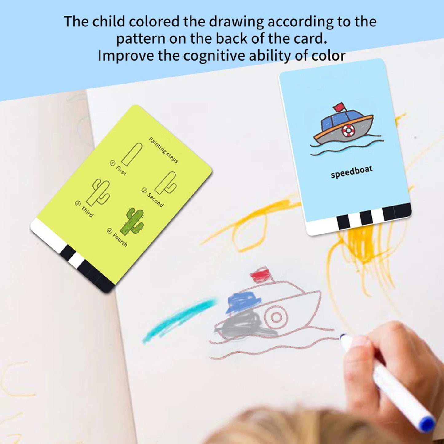 Interactive Educational Drawing Robot for Kids with 100 Cards Automatic Painting Robot Early Education Toy