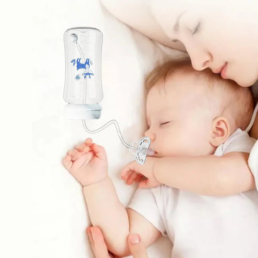 Hands Free PP Baby Feeding Bottle with Tube Anti-Colic Nursing System, Bpa Free