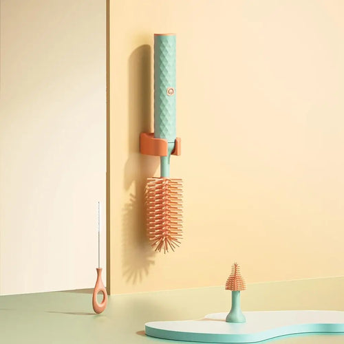 Electric Bottle Brush Waterproof 360 Degree Rotating Long Handled Silicone Straw Pacifier Cleaning Brush Bay